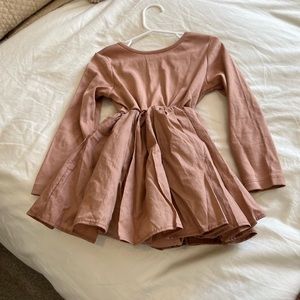 NWT Girls Oeuf ballerina dress. Dune color. 4-5y